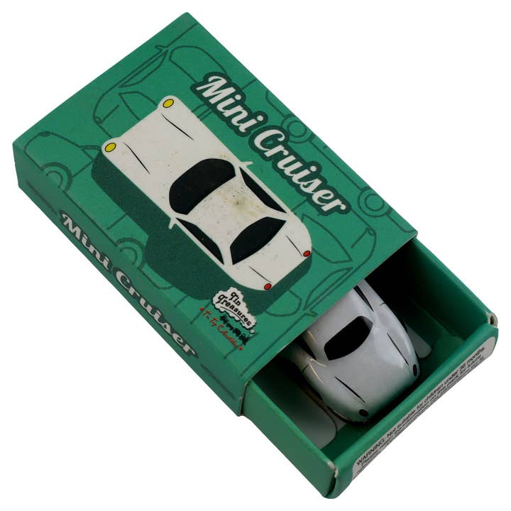Tribal Trade GmbH - Wholesale Toy Car/Truck - Kids - Tin toy mini cruiser white car miniature racing car