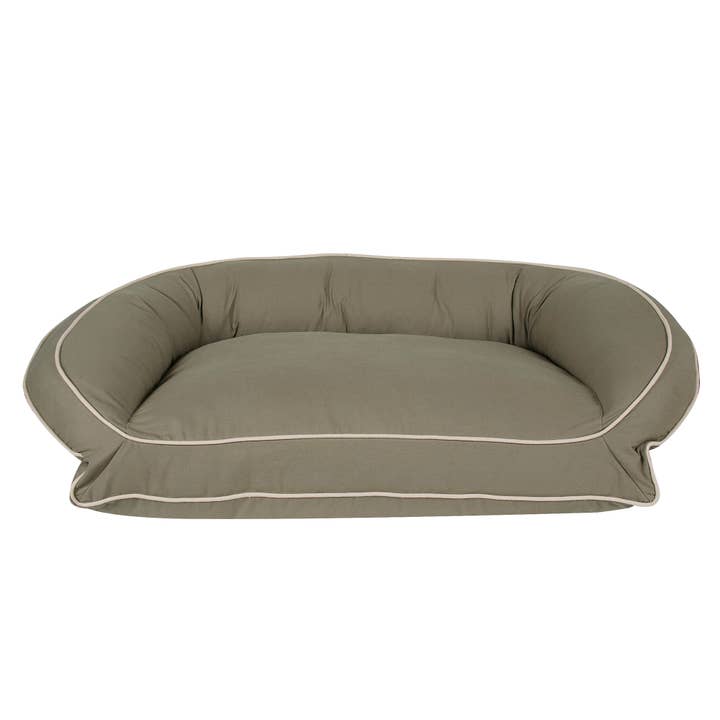 Carolina Pet Company - Wholesale Pet Bed - Dog - Canvas Bolster Dog Bed w/ Recycled Hi-Loft Poly Pillow Fill