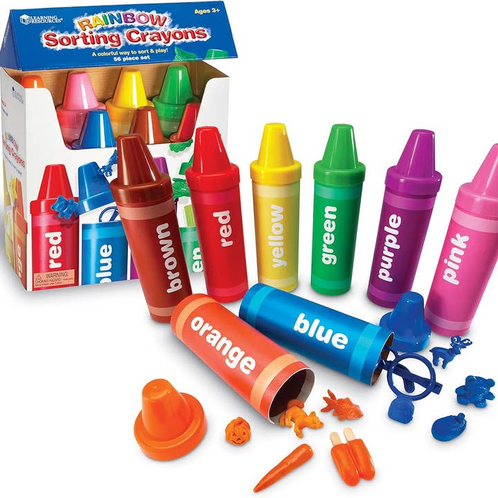 Learning Resources - Wholesale Crayons - Kids & Baby - Rainbow Sorting Crayons