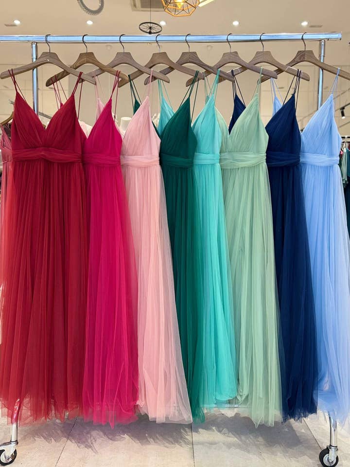 Invitadissimas – Großhandel Abendkleid – Damen – Langes Tüllkleid R1852