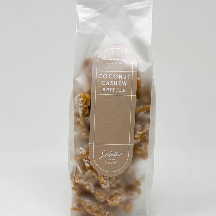 Sir Walter Candy Co. - Wholesale Brittle - Artisanal Crisp Coconut Cashew Brittle 0