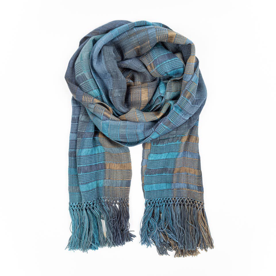 Altiplano - Wholesale Scarf - Women's - Ribbed Weave Handwoven Bamboo Scarf0