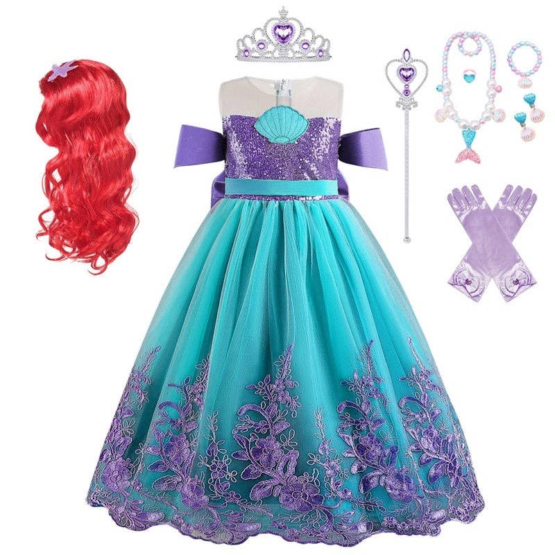 Ekartini - Wholesale Dress - Kids - Mermaid Princess Dress For Little Girls3