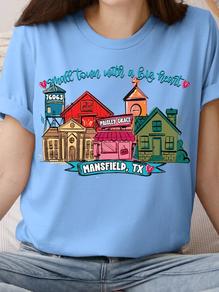 Forty One Threads Wholesale - Wholesale T-Shirt (Graphic) - Women's - Small Town, Big Heart Custom T-shirts3