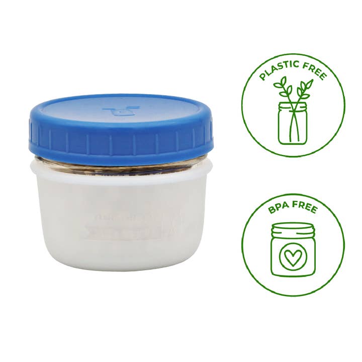 Mason Jar Lifestyle – wholesale Drink huggers & koozies – Silicone Sleeve for Wide Mouth Half Pint 8oz Mason Jars