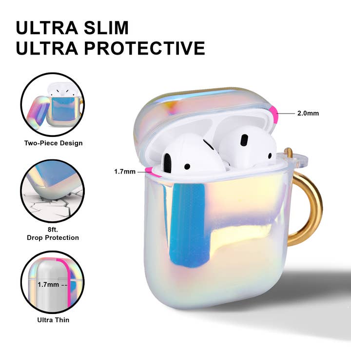 Ellie Rose - Wholesale Earphone/Headphone Case - Women's - AirPods Case - Aura (Pure Holographic)