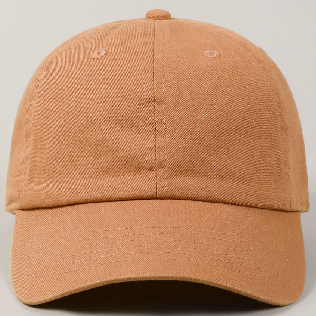 Fashion City - Wholesale Baseball Cap - Unisex - Stone Washed Cotton Solid Color Baseball Cap3