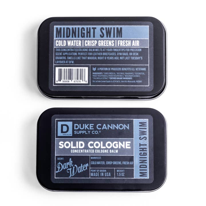 Solid Cologne - Midnight Swim for wholesale by Duke Cannon