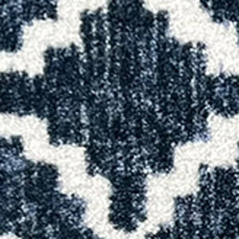 HomeRoots - Wholesale Area Rug - 2' X 3' Navy Blue Moroccan Machine Tufted Area Rug2