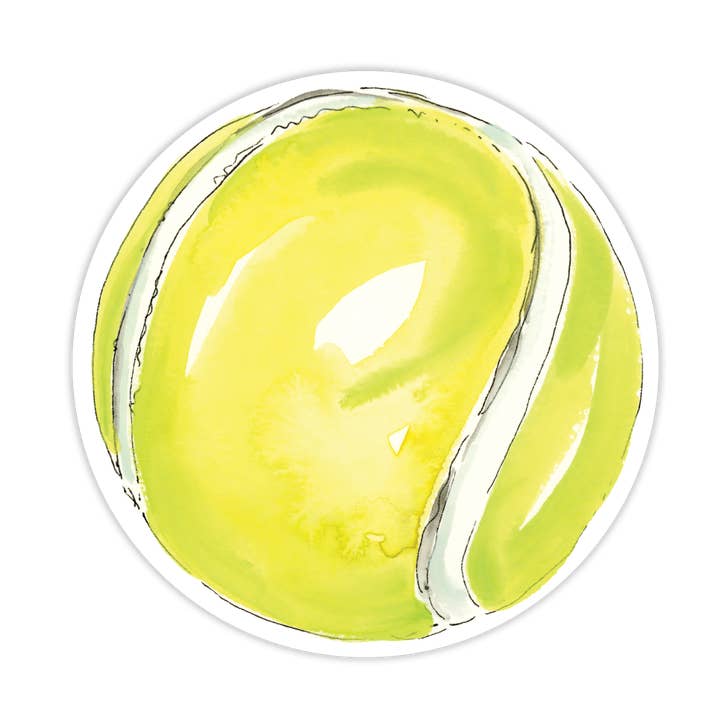 Hand Painted Tennis Ball Die-Cut Accent for wholesale by RosanneBeck Collections