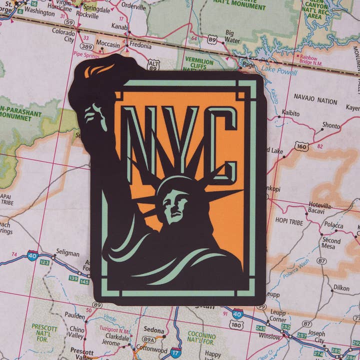 New York City NYC Sticker for wholesale by Vagabond Heart