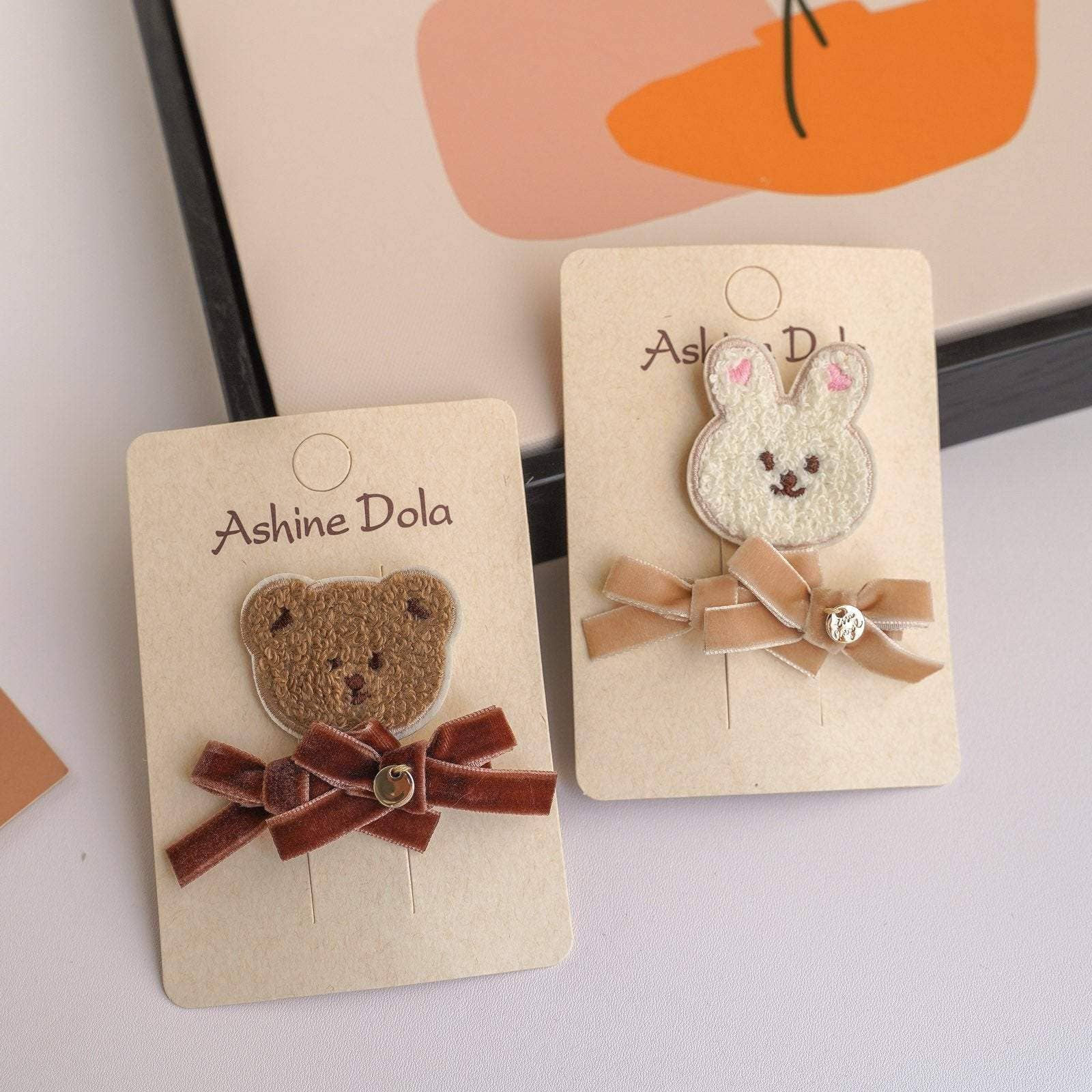 KiddieKickz - Vente Pince à cheveux – enfant - Pince à cheveux en peluche pour enfants7