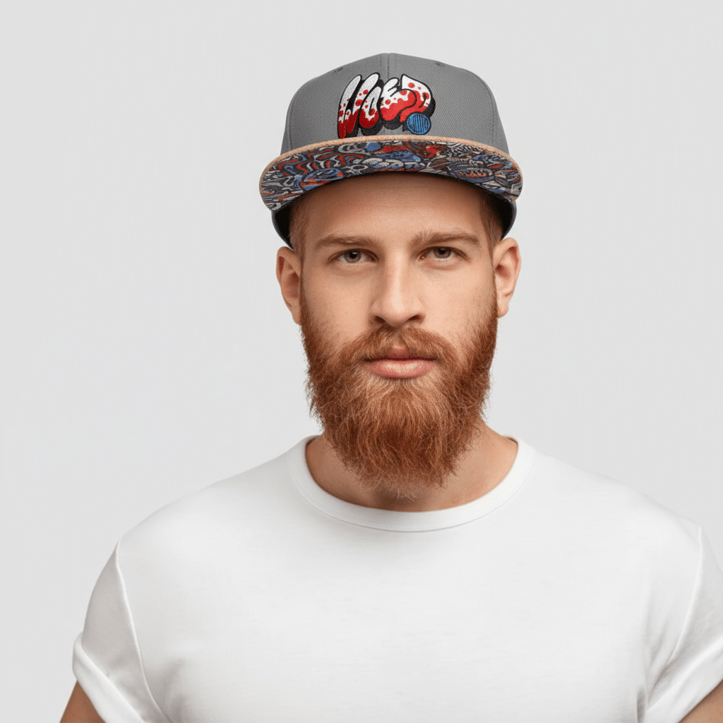 Woed – Großhandel Flat Brim Cap – Unisex – Strapback | WOTTO - Grau1