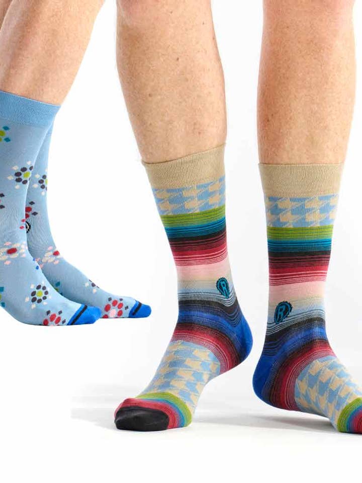 Dub & Drino - Wholesale Socks - Men's - Mix Max 2 Pairs Sky Blue Socks0