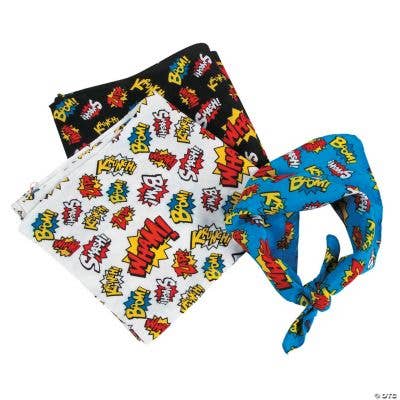 Fun Express - Wholesale Bandana - Unisex - SUPER HERO BANDANAS0