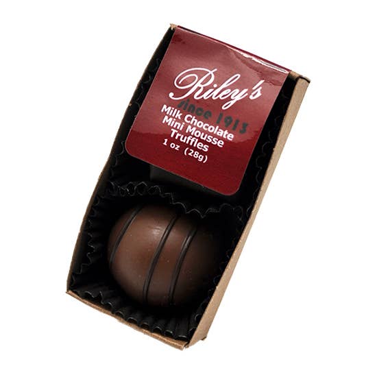 1.0 oz Milk Chocolate Mousse Mini Truffle for wholesale by Spokandy Chocolatier