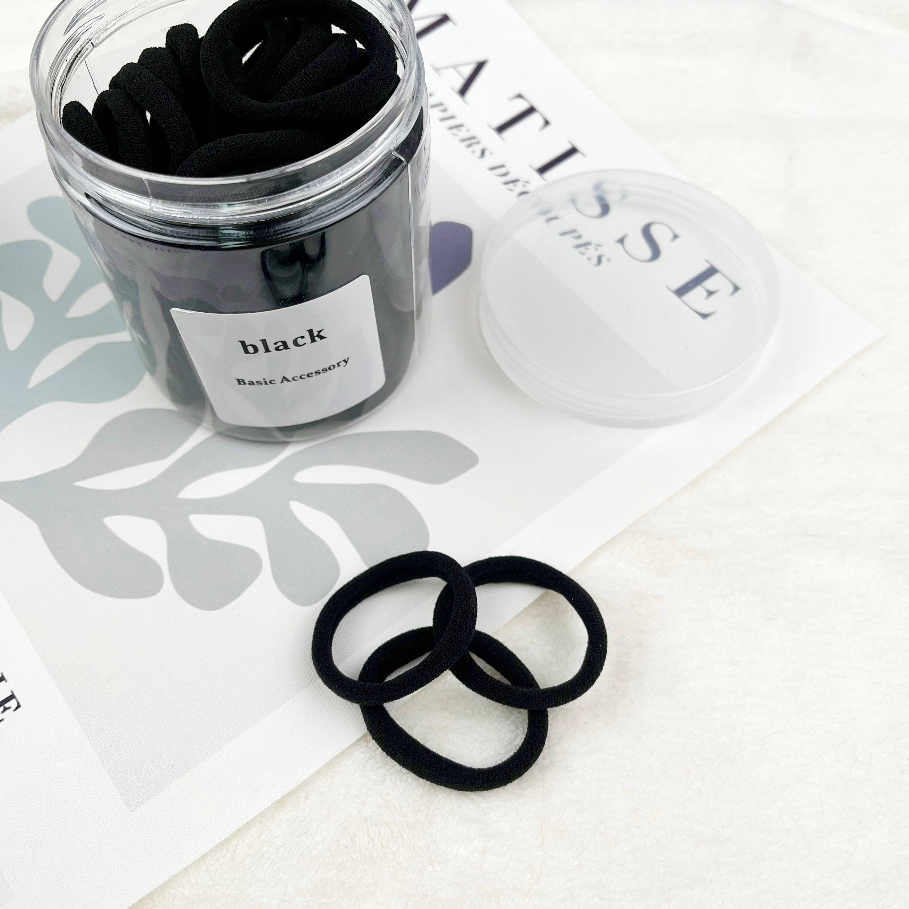 SoapElenGlen - Vendita all'ingrosso Elastico per capelli - Set di 50 elastici per capelli ad alta elasticità a colori pastello a forma di anello0