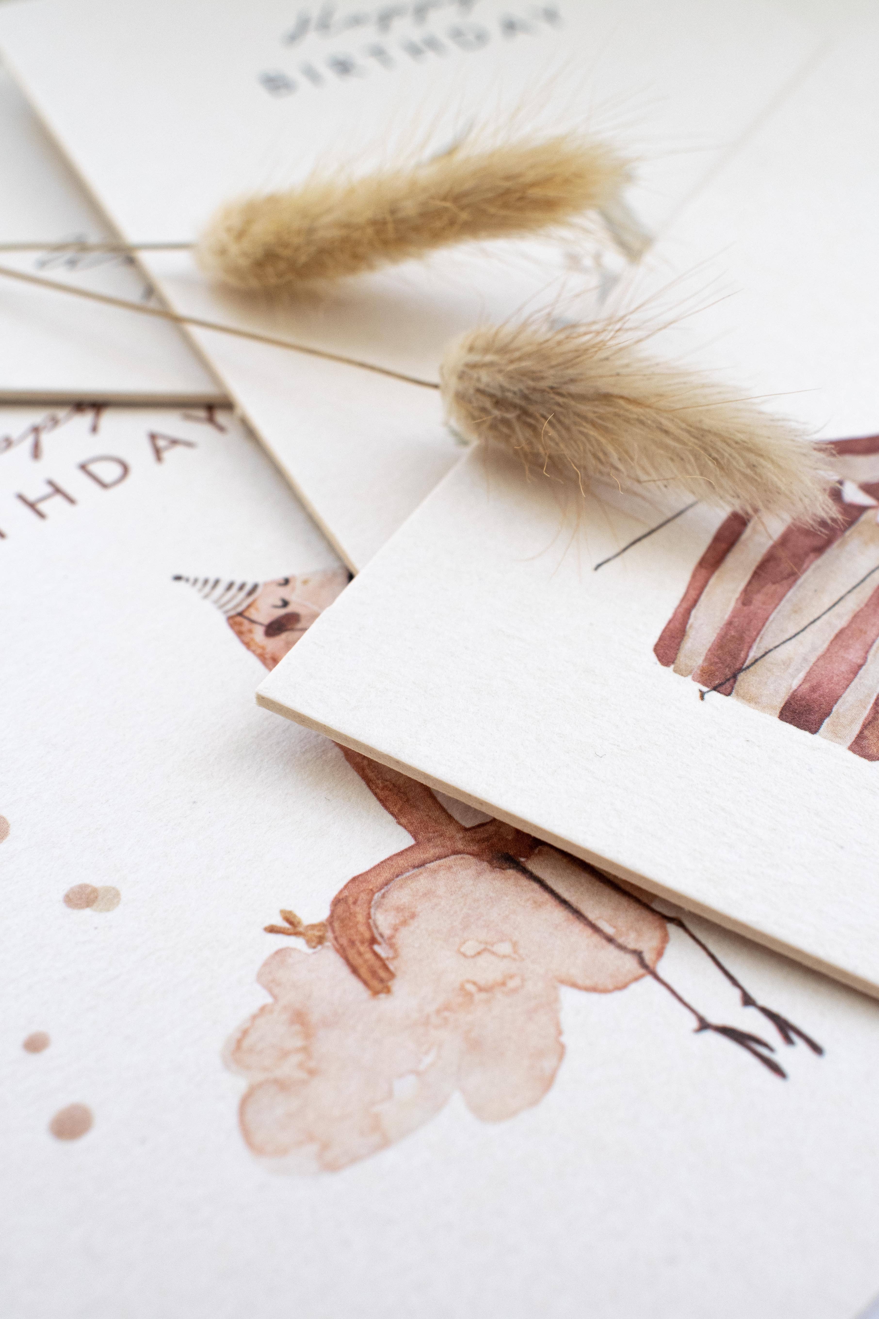 Leevje - Wholesale Birthday Card - Card Dino "Happy Birthday" made of wood pulp board1