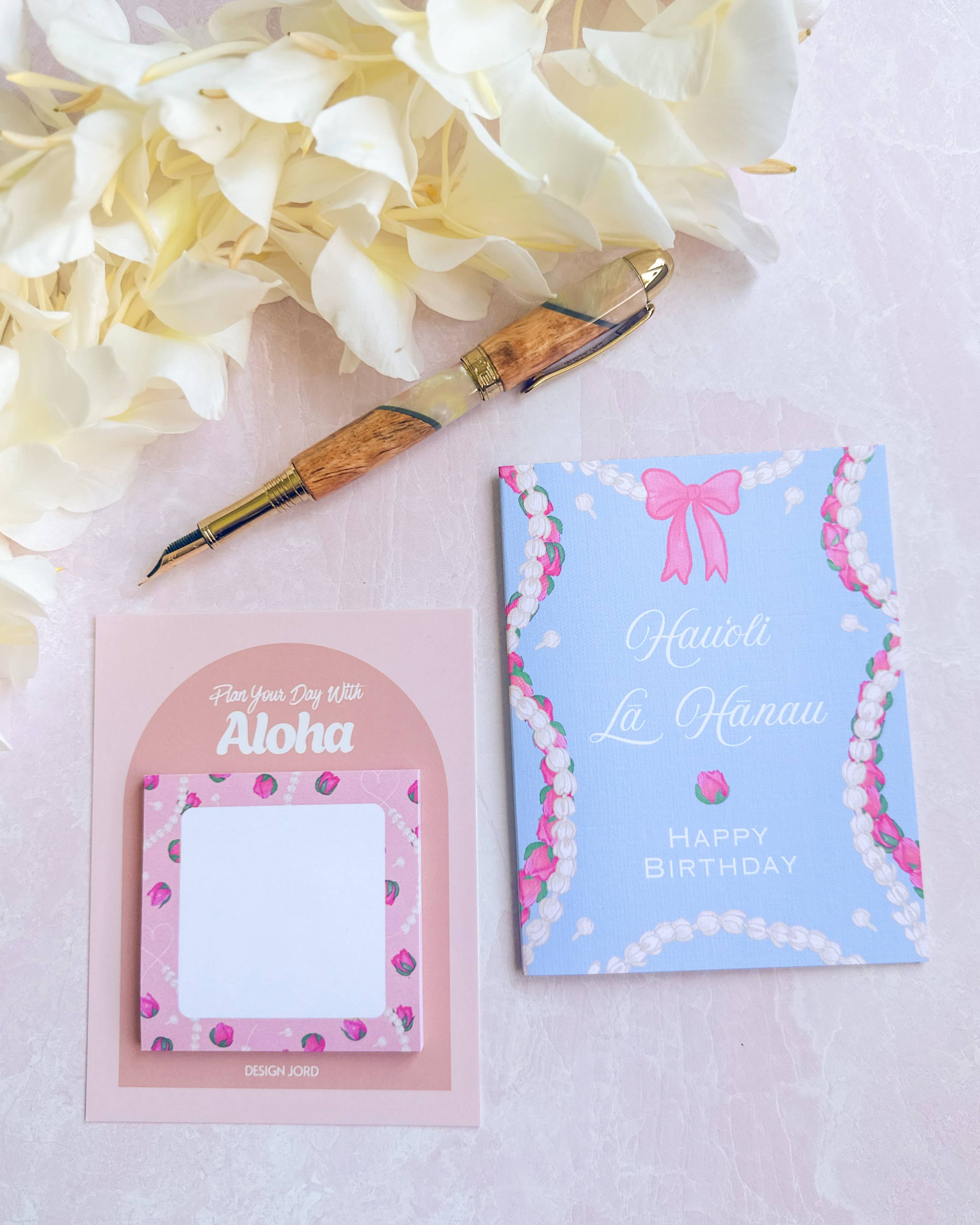 Design Jord - Wholesale Birthday Card - Pikake & Rose - Birthday Card3