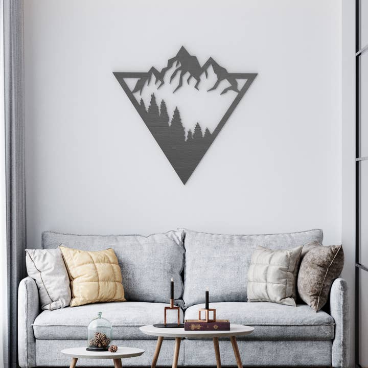 PeroWorx Designs - Wholesale Wall Accent - Mountain Wood Wall Art, Home Décor, Wall Decoration1