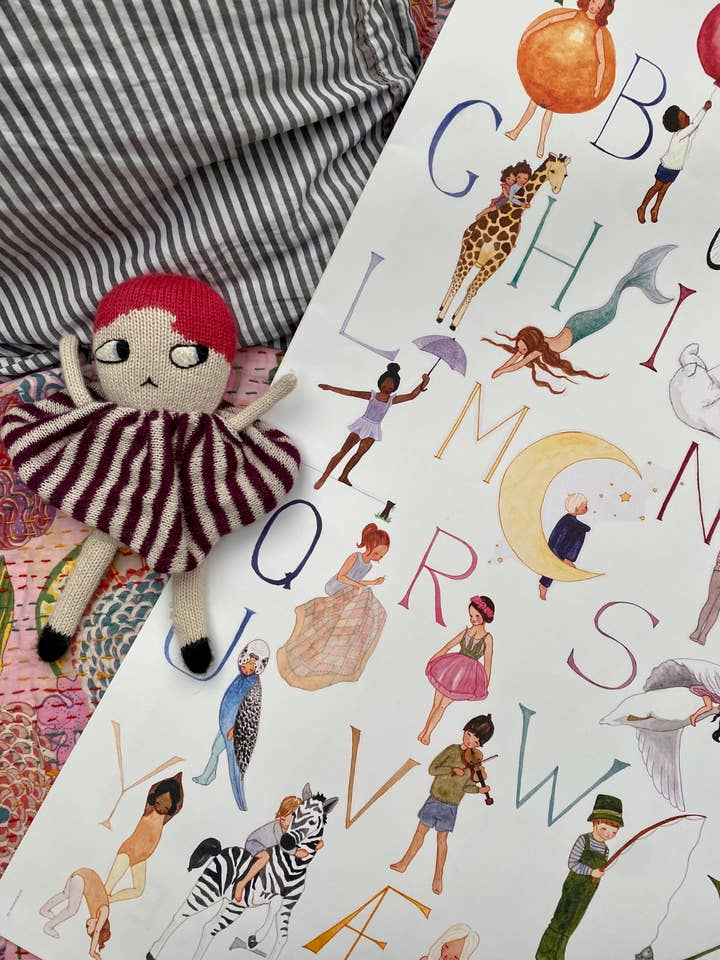 ABC - poster big (English alphabet) for wholesale by Tall Hat Tales