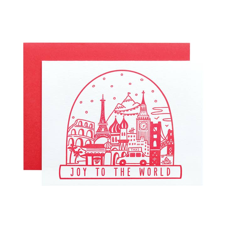 Joy To The World Holiday Card for wholesale by Ink Paper Crafts