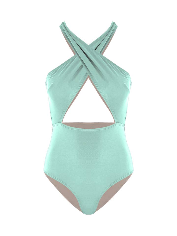 ARIEL FRONT CROSS ONE PIECE for wholesale by Movom Swimwear