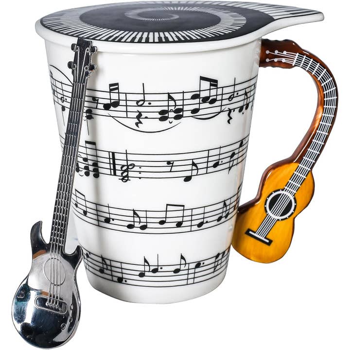 Upper Midland Products Guitar Novelty Mug for wholesale by Upper Midland Products