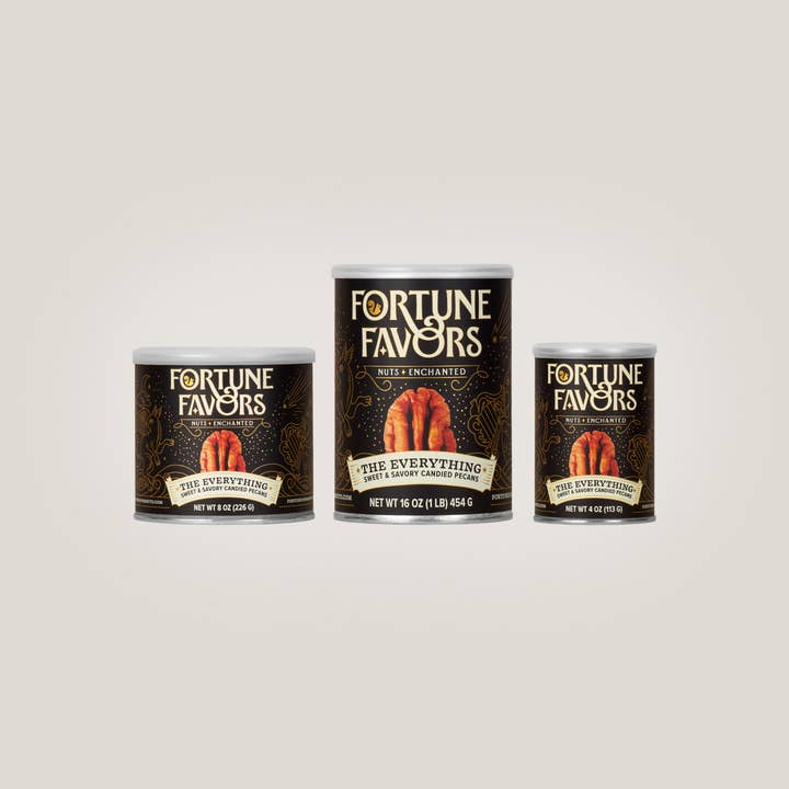 Fortune Favors - Wholesale Nuts - 4oz Fortune Favors The Everything Candied Pecans