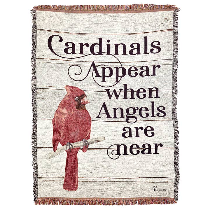 CARDINALS APPEAR WHEN THROW 48"X68" for wholesale by Dicksons