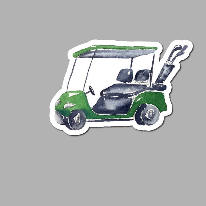 Golf Cart Golfing Sticker for wholesale by Barrel Down South