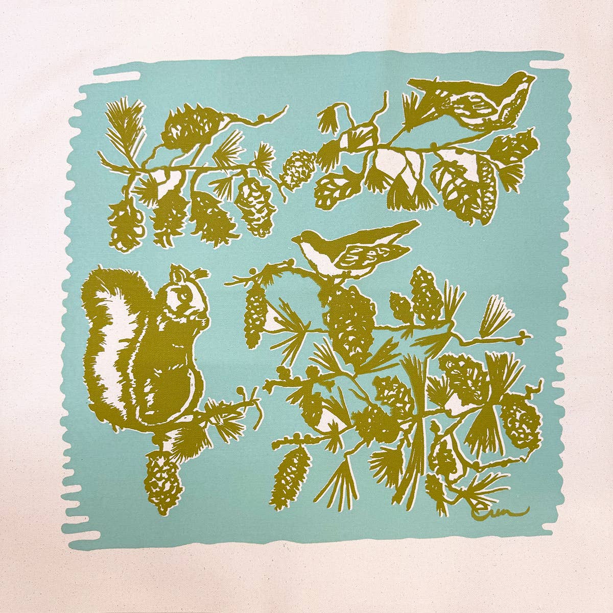 Erin Flett - Wholesale Tote Bag - Women's - Pine Cone Tree Carry All Tote Bag3