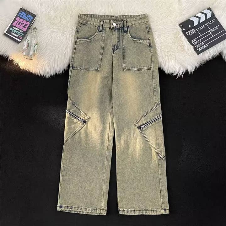 Tourtiwi - Vendita all'ingrosso Jeans - Uomo - jeans larghi da uomo a gamba larga