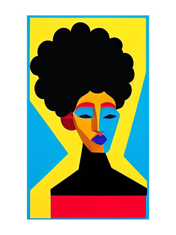 Ameena Blank wenskaart voor wholesale door Blacartistry