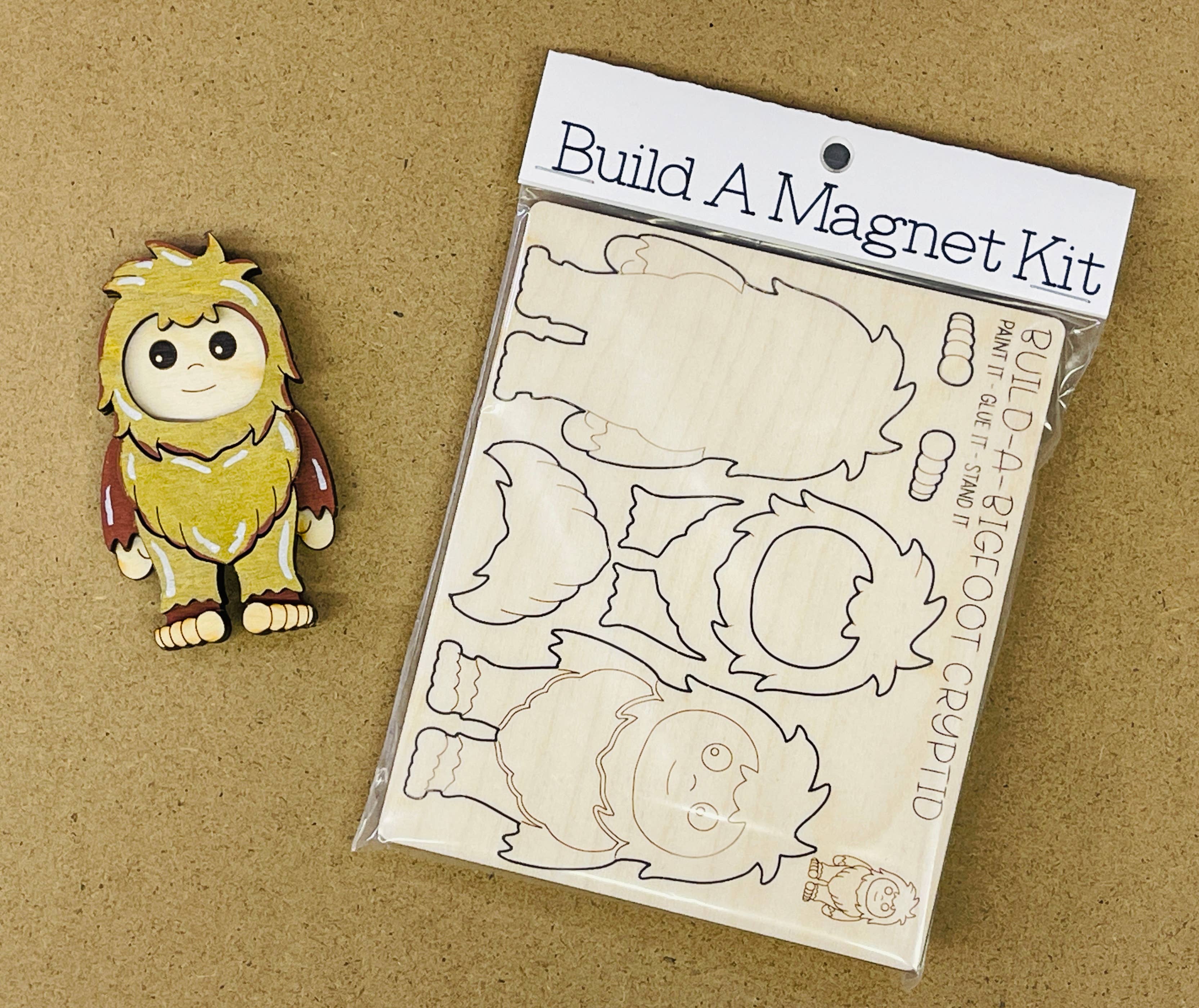 Reclaimed Woodworks Home Decor - Wholesale DIY Craft Kit - DIY Build a Big Foot Magnet Kit CRAFT KIT SIFI MYTHICAL 7