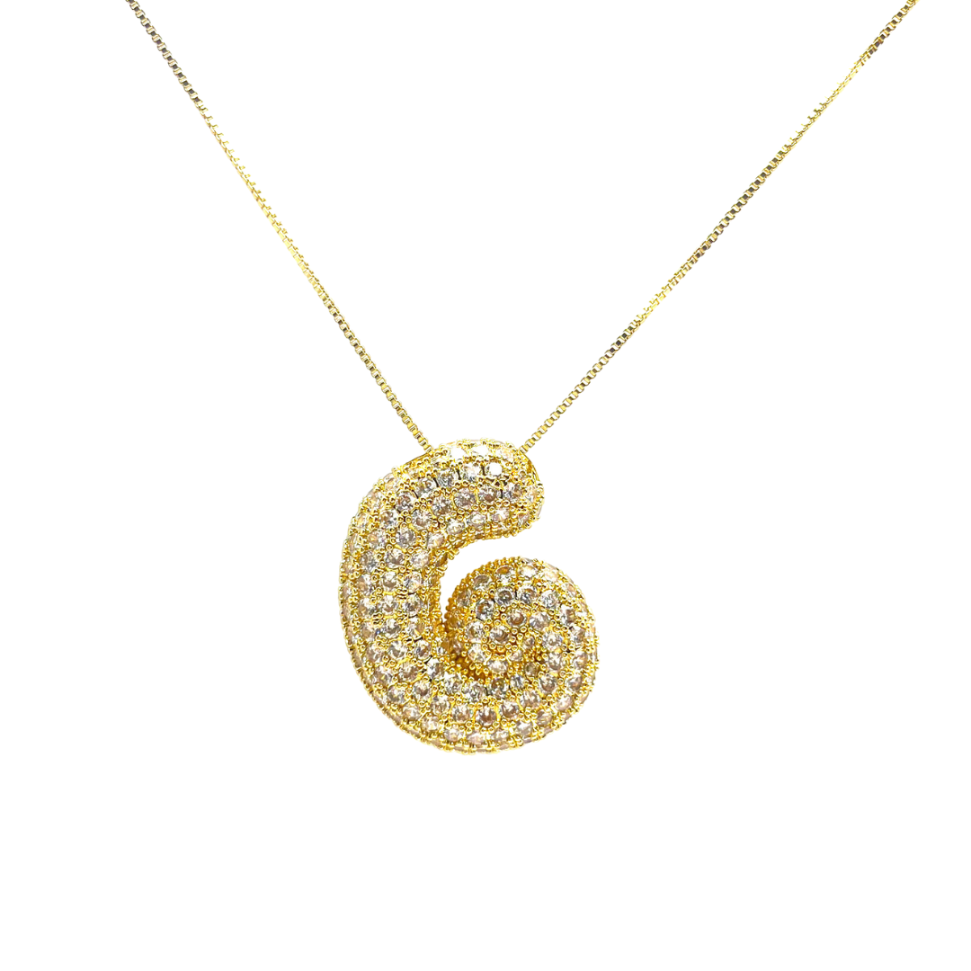 Savvy Bling - Wholesale Pendant/Charm Necklace - Initial Bubble Hailey Necklace6