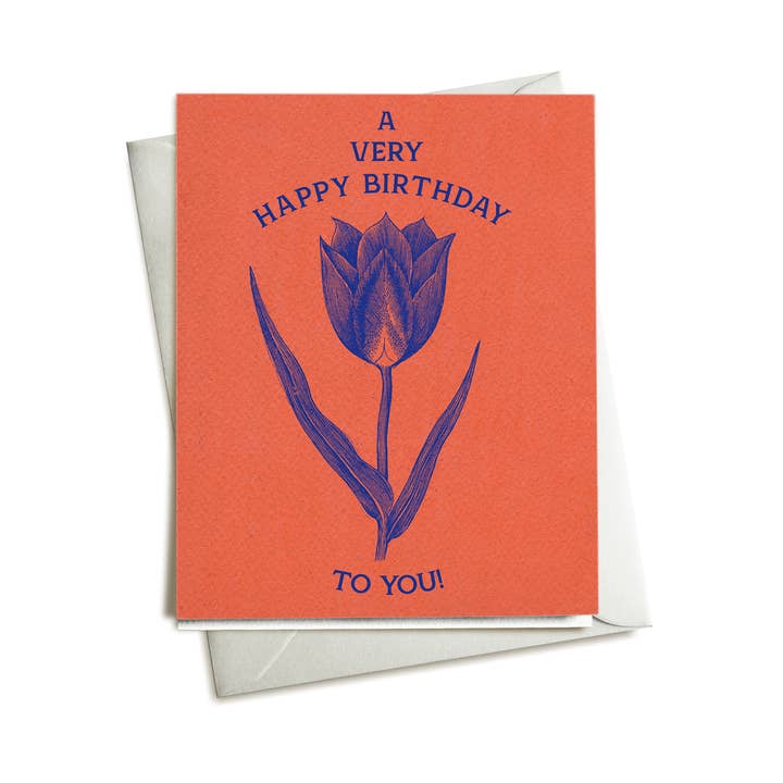 A Very Happy Birthday Tulip | Greeting Card for wholesale by SpecialOrbits