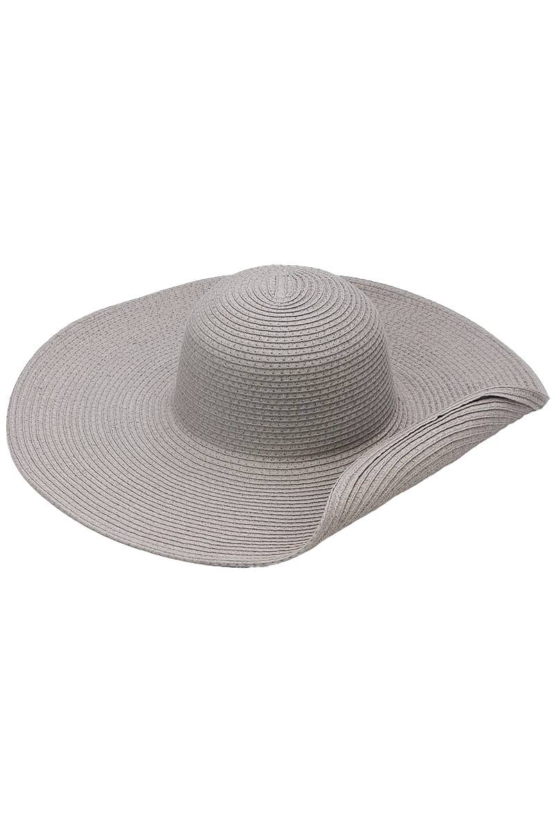 Cap Zone - Wholesale Straw Hat - Women's - Wire Brim Straw Beach Sun Hat14