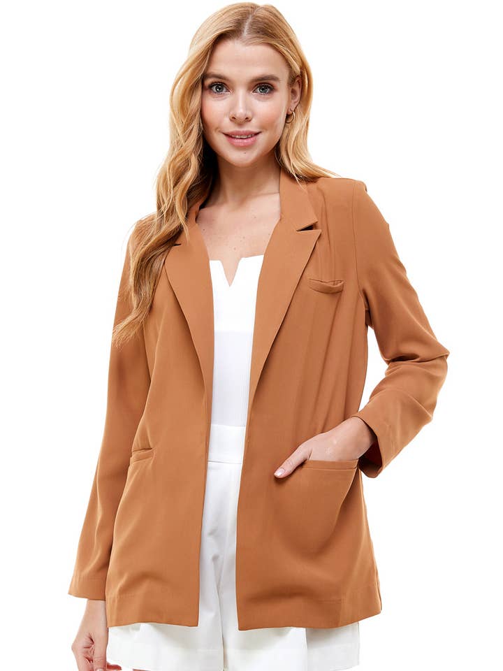 CJ6268-Front Open Blazer for wholesale by TCEC