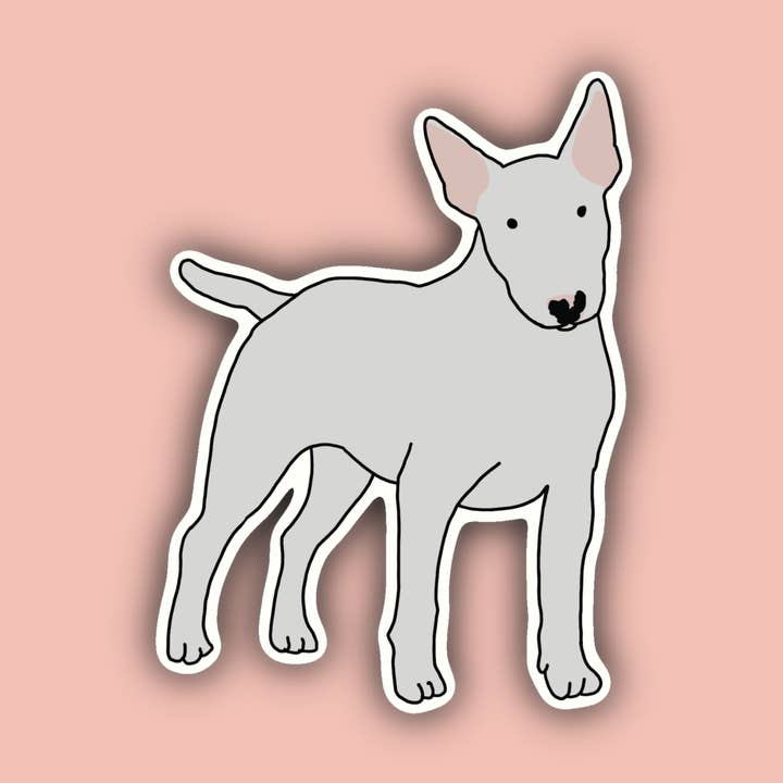 Delmarva Stickers - Wholesale Sticker - Bull Terrier - 3" Waterproof Sticker0