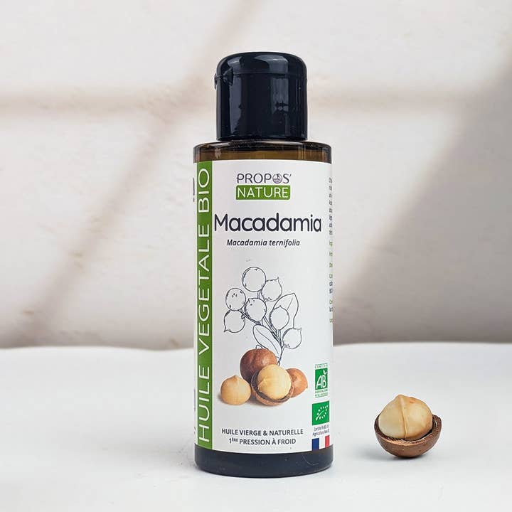 Organic Macadamia Oil 50ml, 100ml for wholesale by Propos'Nature
