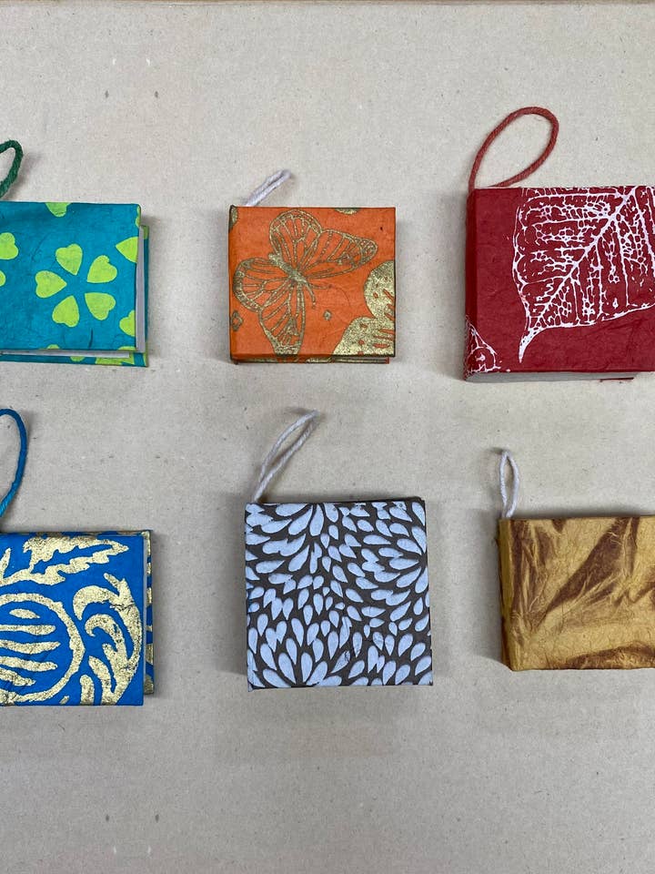 Handcrafted Hardcover Extra-Tiny Lokta Paper Journal for wholesale by Ganesh Himal Trading