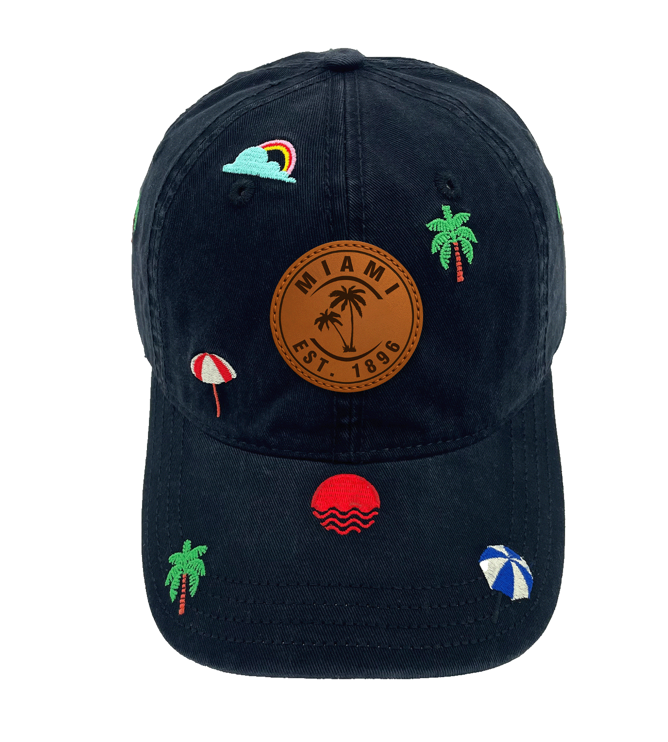 Northern Icons Creations INC - Venta al por mayor Gorra de béisbol - Unisex - Gorra de Béisbol Bordada de Miami – Sombrero de Vacaciones en la Playa para Amantes del Océano y el Sol1