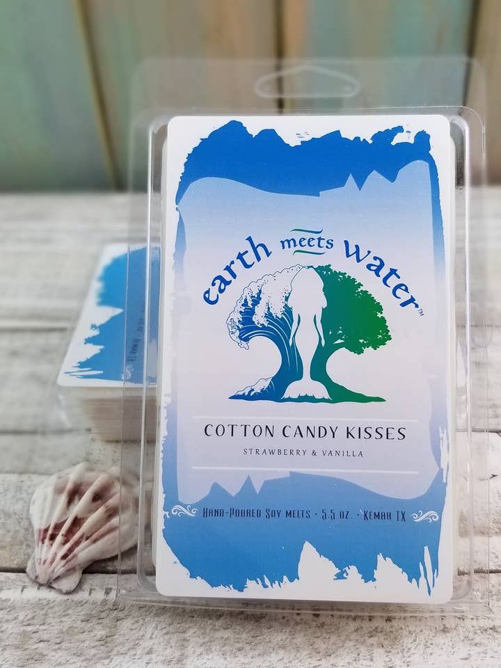 Baci di zucchero filato - JUMBO Soy Melts per la vendita all'ingrosso da parte di Earth Meets Water