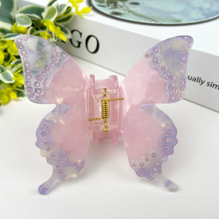TheDivaSoap - Vendita all'ingrosso Fermaglio per capelli - Donna - Fermaglio per capelli a farfalla con strass in acetato9
