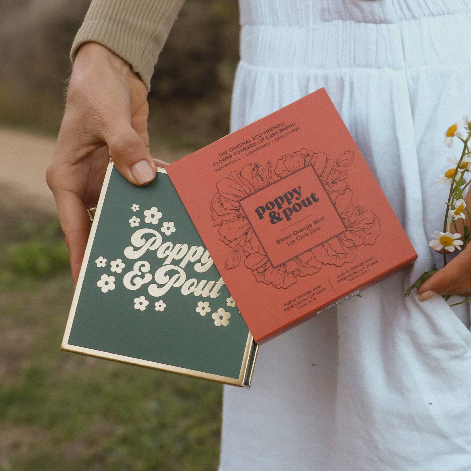 Poppy & Pout - Wholesale Lip Balm Set - Lip Care Duo, Blood Orange Mint3