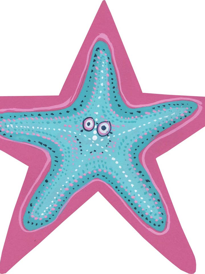 Cartão de saudações em forma de estrela - Starfish por atacado de North Star Cards