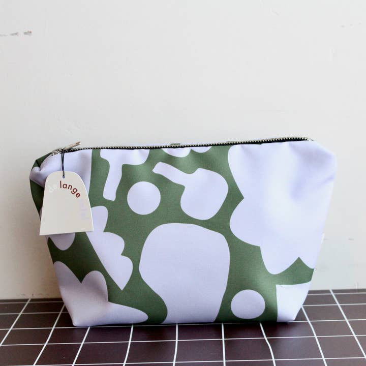 De Lange Tafel - Wholesale Toiletry Bag - Unisex - Toiletry bag · Organic lilac/green
