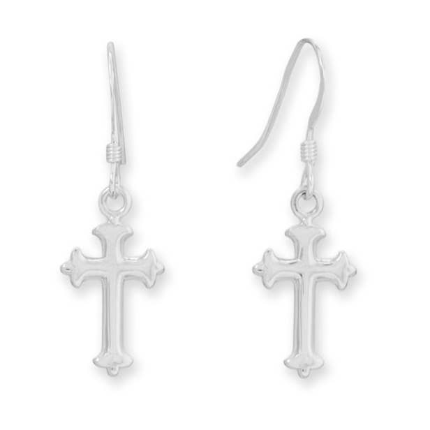 Brincos em Fio Francês Corsa Polido Ornamentado por atacado de Silver Stars Collection