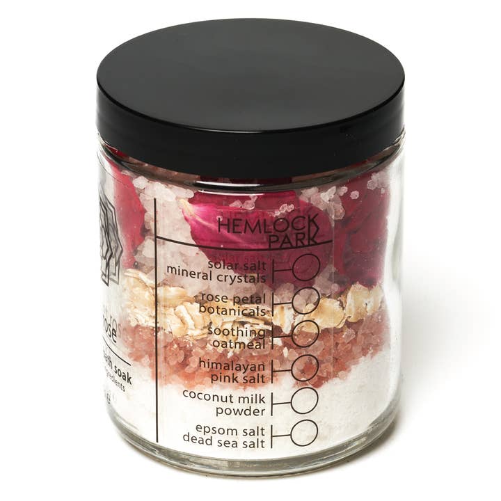 Hemlock Park - Wholesale Bath Soak/Milk - Scarlet Rose | Coconut Milk Mineral Bath Soak2